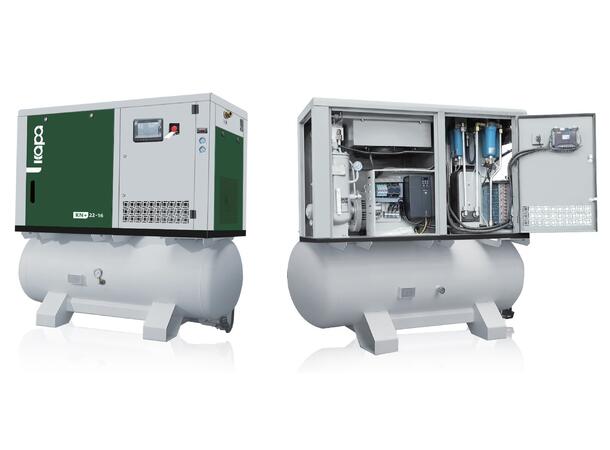 Aertech 22kw 10bar 400/50 frekvensstyrt Skruekompressor 22 kw, 16bar, 400V/3f 