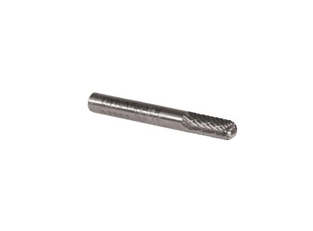 Carbide Burr Cylinder Radiused End Stamme 1/4" (6mm) 