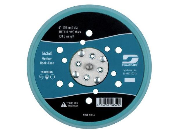 152mm (6")  Hook.Face Disc Pad medium 6" (152 mm) Dia. Vacuum Disc Pad, Multi- 