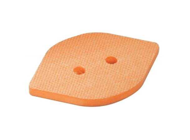 Sanding Pad, Tear Drop, NonVac, HookFace 95mm W x 60mm L (3-3/4" x 2-3/8") 