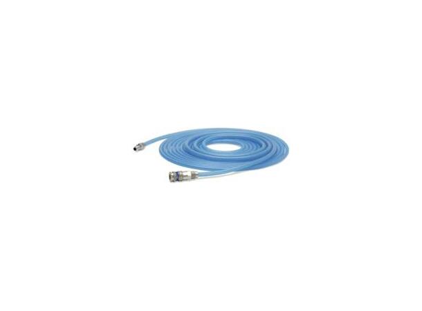 Trykkluftslange 3/8" - 10m med koblinger Blå gummislange med han/hun-kobling