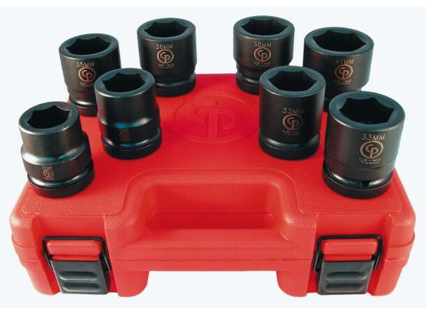 SS818 1" Pipesett, 8 metriske piper 27, 30, 32, 33, 35, 36, 38, 41mm