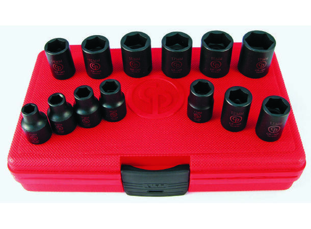 SS3113 3/8" Pipesett, 13 metriske piper SS3113 3/8"DR 13PCS MET IMP  SET 