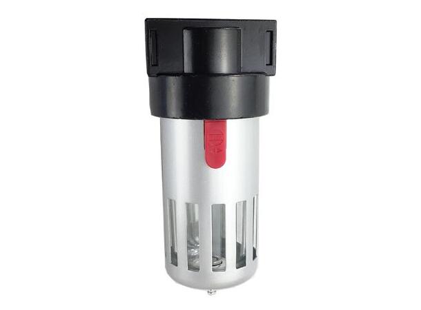 Vannutskiller, 1 1/4" gjenge Med plastbeskytter rundt glass
