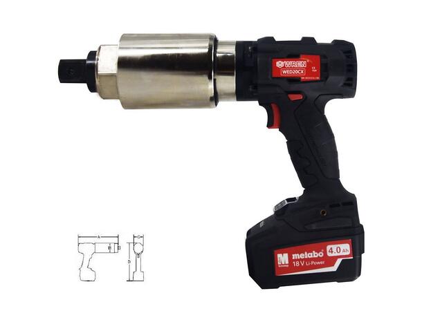WED CX 70 batteri momenttrekker 18V batterikapasitet 1350-7000Nm 