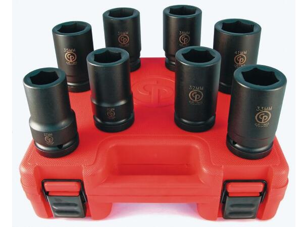 Kraftpiper 1"DR 8PCS MET DEEP IMP  SET Tilbehør, CPVS-maskiner