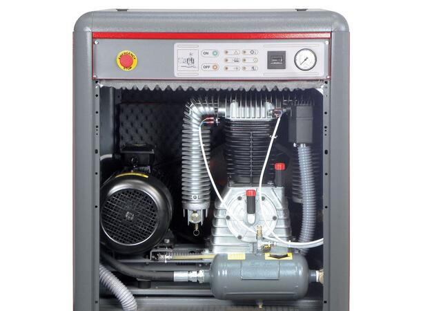 4270 RT Støydempet Stempelkompressor 4HK, 400V, reimdrift, 270l tank