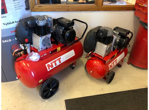 NTT 350 RS 3HK Stempelkompressor Kompressor med hjul, reimdrift 