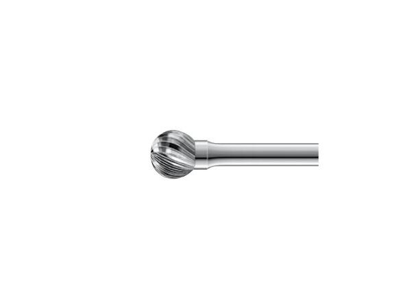 Carbide burr, ø5mm head, cut 4 Hardmetallfil 3mm stamme - L 40mm 