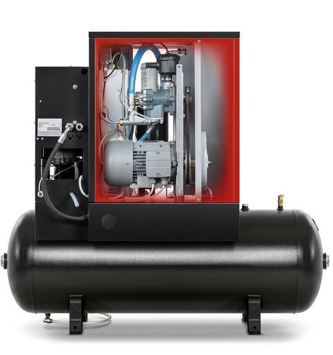 CPM 7,5/10 D 230/50K 200 C CE CP Skruekompressor 5,5kw,10bar, 230V